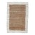 Natural Jute Ivory Trim Rug - 2 X 3 For Sale