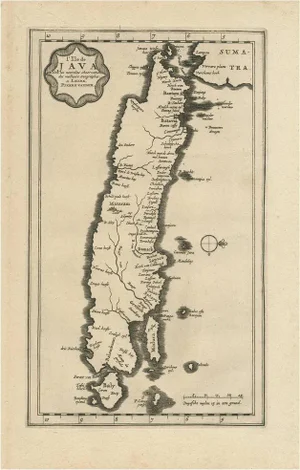 Antique Map of the Island of Java by P. Van Der Aa, 1713
