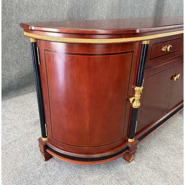 Astoria Grand Gigasso 83” Sideboard Buffet With Mirror For Sale - Image 11 of 18