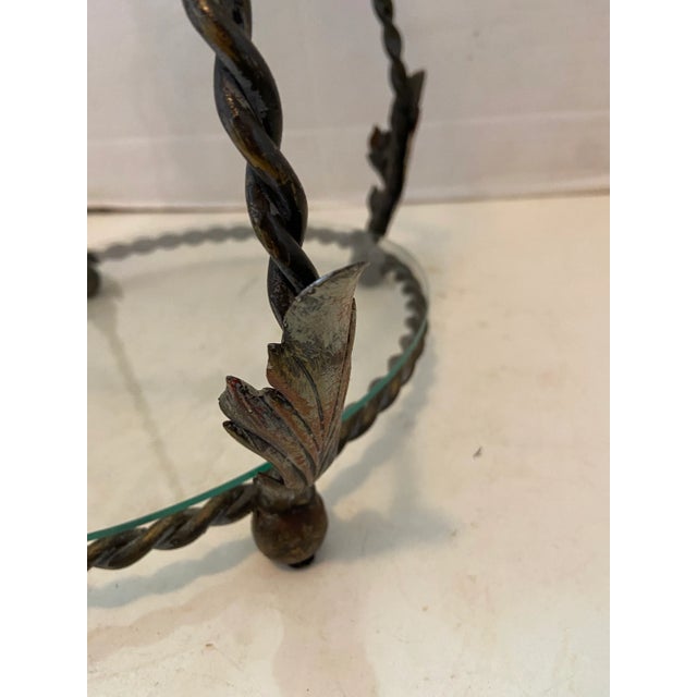 Chinoiserie Hollywood Regency Tole Style Table Stand Etagere For Sale - Image 3 of 12