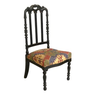 Napoleon III Side Chair in Beech For Sale