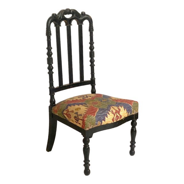 Napoleon III Side Chair in Beech For Sale