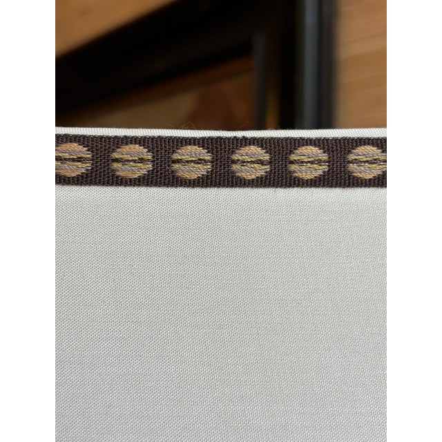 2010s Silk Lampshade With Patterned Trim For Sale - Image 5 of 6