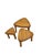 Mid-Century Modern Triangular Oak Nesting Tables by Pierre Chapo, 1970s, Set of 3 For Sale - Image 3 of 10
