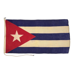 Vintage Wool Nautical Flag of Cuba