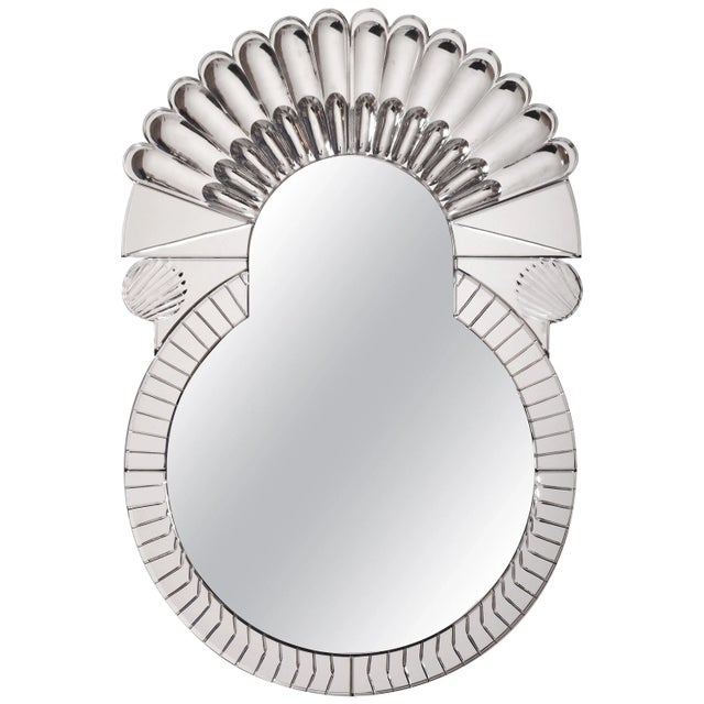 Glass Large Scenada Murano Mirror by Nikolai Kotlarczyk For Sale - Image 7 of 7