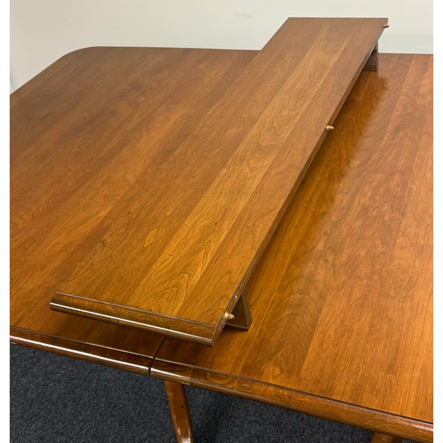 Brown Pennsylvania House Solid Cherry Double Pedestal Dining Table For Sale - Image 8 of 12