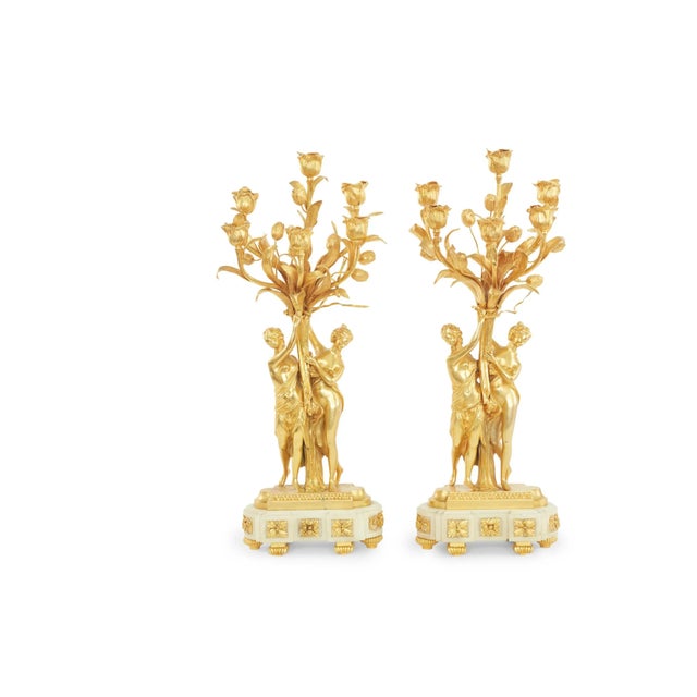 19th Century French Louis XV Style Candelabras - a Pair For Sale - Image 12 of 13