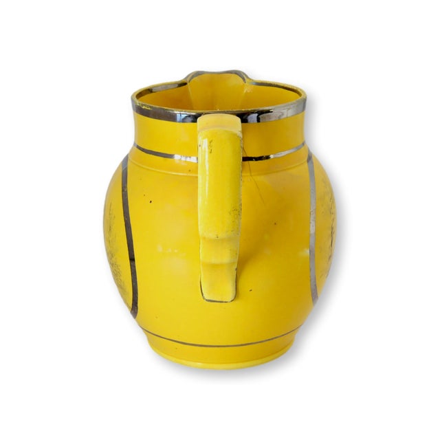 Circa 1810 Canary Yellow Hope & Charity Jug For Sale - Image 4 of 6