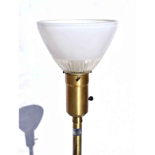 Wood Mid Century Modern Gold Gilt Table Lamps by Marbro Lamp Co. For Sale - Image 7 of 11