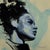 Headstrong by Ryan Morse | Oil on panel Portrait of a woman's profile with abstract background For Sale