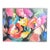 Mid Century Abstract Expressionist Floral Painting, Signed For Sale