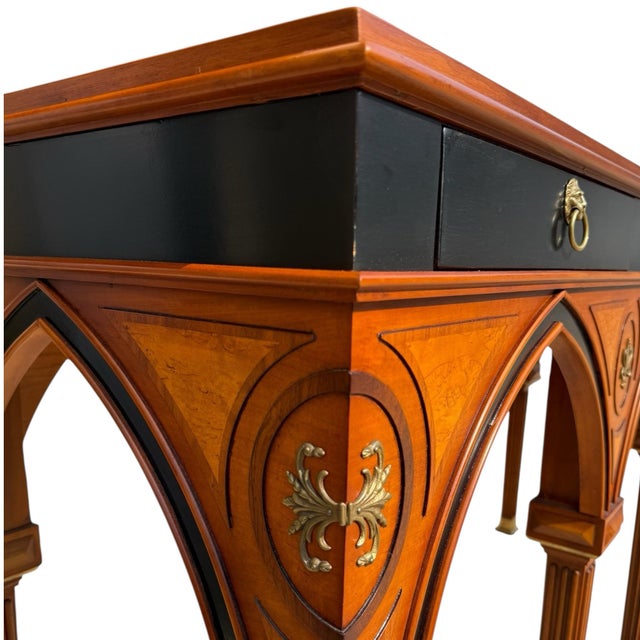 Mario Buatta Gothic Regency Console Table For Sale In Chicago - Image 6 of 9
