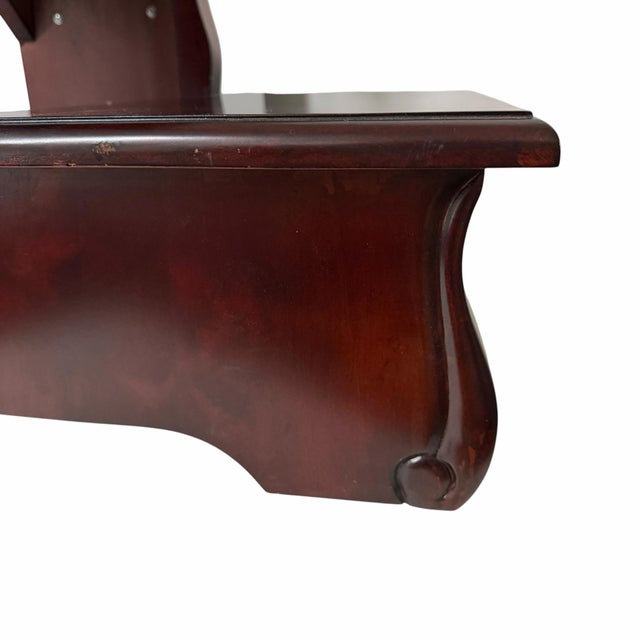 Wood Vintage Mahogany Bed Steps For Sale - Image 7 of 8