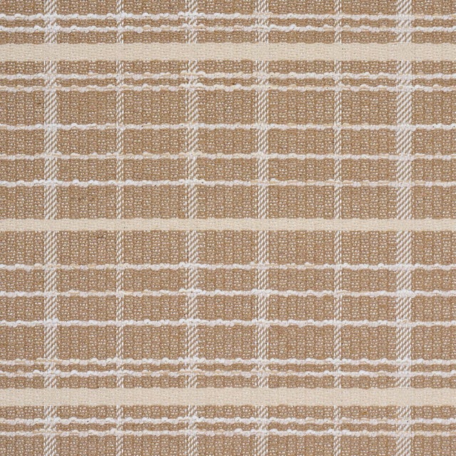 Traditional Sample - Schumacher Merrick Performance Plaid Fabric In Beige For Sale - Image 3 of 5