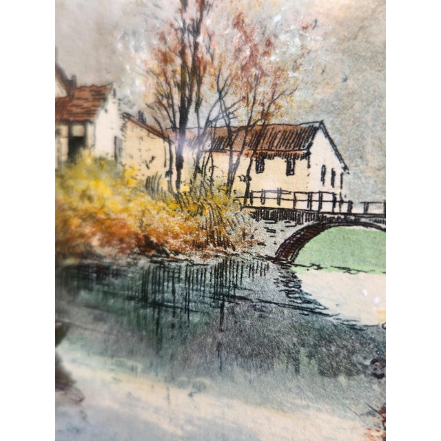 The Old Mill, 1920s, Watercolor, Set of 2 For Sale - Image 8 of 18