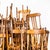 Upright Café Bentwood Dining Chairs from Delaroux, 1950s, Set of 6 For Sale - Image 9 of 11