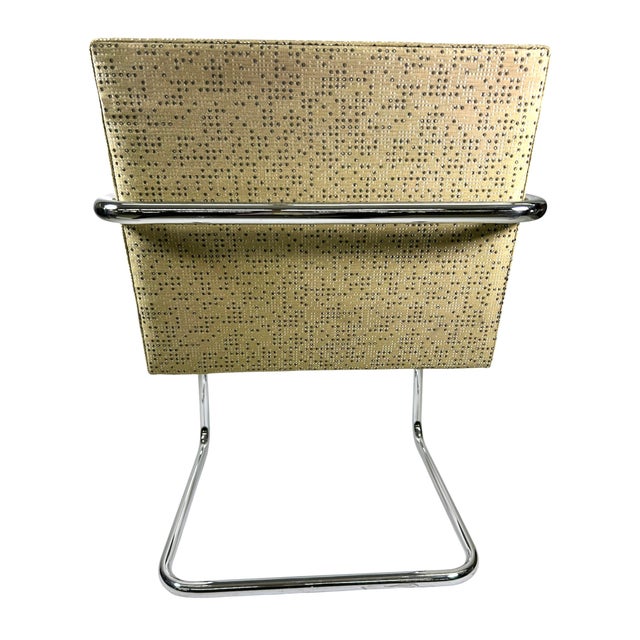 2000 - 2009 Knoll Brno Chrome Tubular Chairs by Mies Van Der Rohe Armchair For Sale - Image 5 of 7