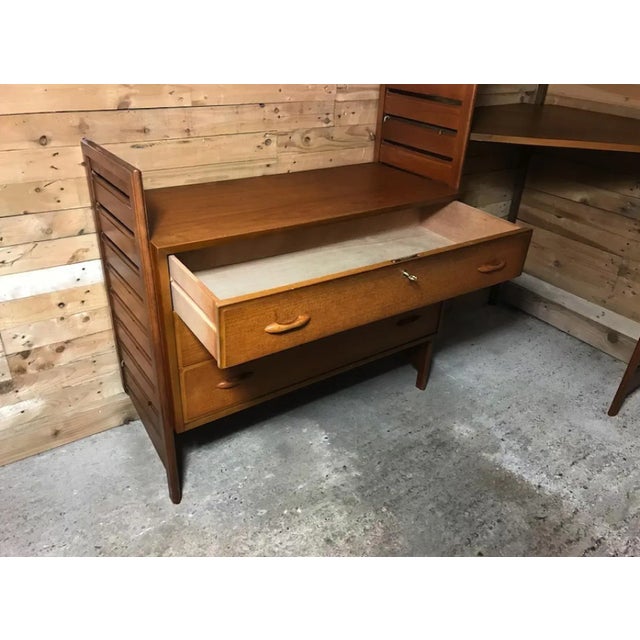1960s Teak 15-Piece Ladderax Corner Wall Unit, 1960s, Set of 15 For Sale - Image 5 of 14