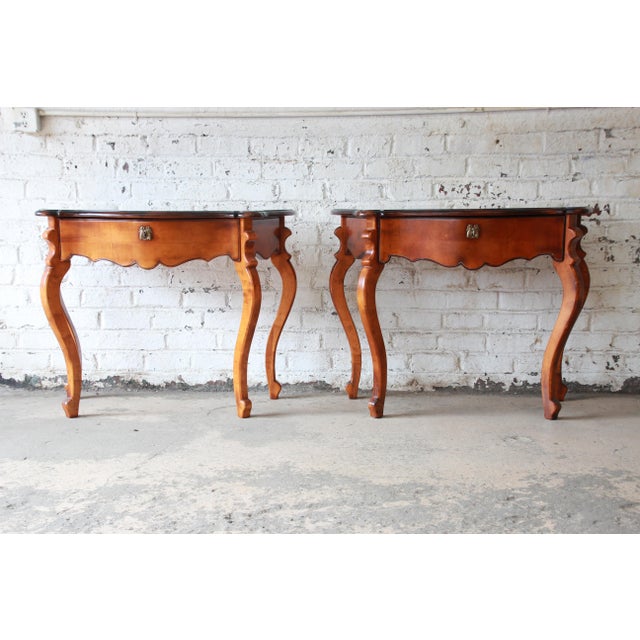 Baker Furniture Milling Road French Console Tables Chairish
