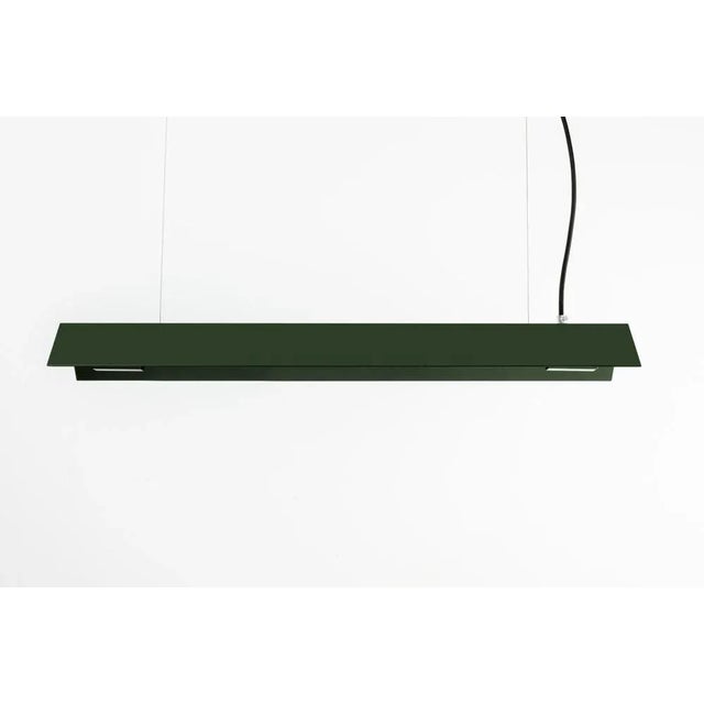 Large Misalliance Ral Bottle Green Suspended Light by Lexavala For Sale - Image 4 of 5