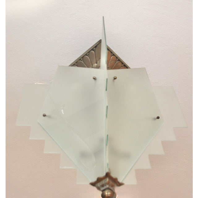 French Art Deco Pendant Lamp, 1930s For Sale - Image 3 of 9