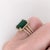 4.8ct Emerald Ring with Earth Mined Diamonds in Solid 14K Yellow Gold EM 12x9mm For Sale - Image 4 of 10
