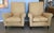 Wood Vintage Mid Century Italian Raffia Armchairs- A Pair For Sale - Image 7 of 12