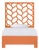Silas Platform Bed Twin Extra Long - Orange For Sale