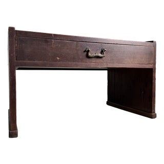 Small Japanese Minimalist Writing Table with Drawer, 1920s For Sale