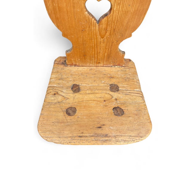 Blonde Fir Chair, 1850s For Sale - Image 11 of 12