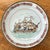 Mid 20th Century Clipper Ship Porcelain Plate Encased in Brass For Sale - Image 6 of 6