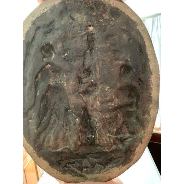 Antique French Gilt Bronze Plaque Architectural Salvage For Sale - Image 4 of 12