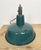 Industrial Green Enamel Factory Lamp with Cast Iron Top, 1960s For Sale - Image 13 of 15