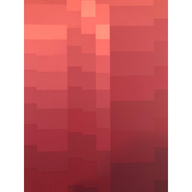 Jakob Weder, Swiss Artist Large Color Symphony Silkscreen Serigraph Print Kinetic Op Art, 20th C. For Sale - Image 4 of 7