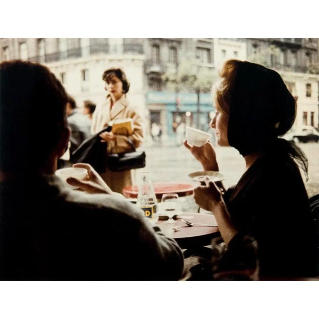 Paris Café from the Paris In Colour Series 1956-61 By Peter Cornelius 40 x 30 inches / 101 x 76 cm paper size Printed 2023...