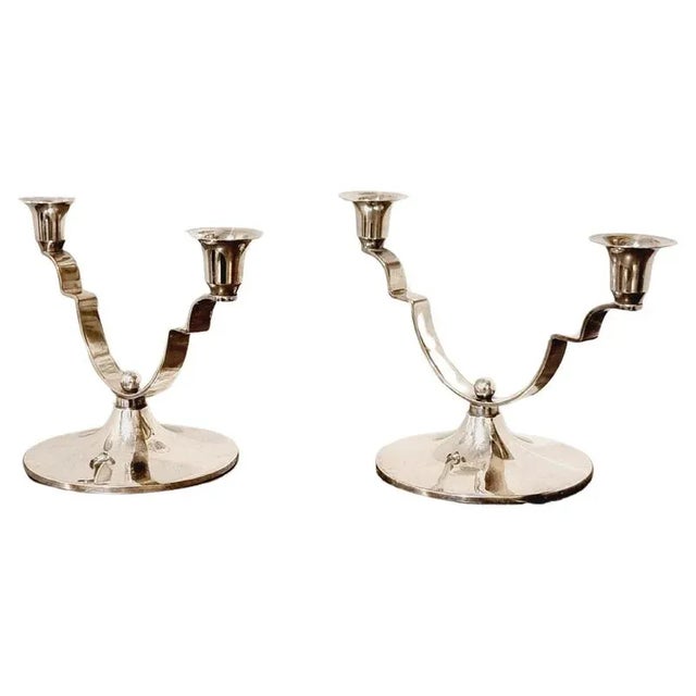 Danish Candleholders by Dana DFA, 1950s, Set of 2 For Sale - Image 8 of 8