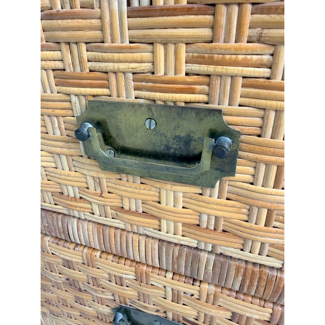 Vintage Island Style Wrapped Rattan Chest of Drawers For Sale - Image 13 of 15