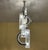 Very rare Mid-Century Modern elongated chandelier or pendant with clear Murano glass and chrome segments by Aldo Nason for...