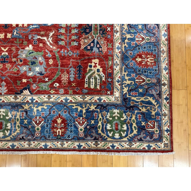 1990s Persian Bidjar Oriental Hand Knotted Area Rug - 9′1″ × 11′10″ For Sale - Image 6 of 10