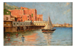 Giuseppe Buono, Napoli, 1889, Oil on Board