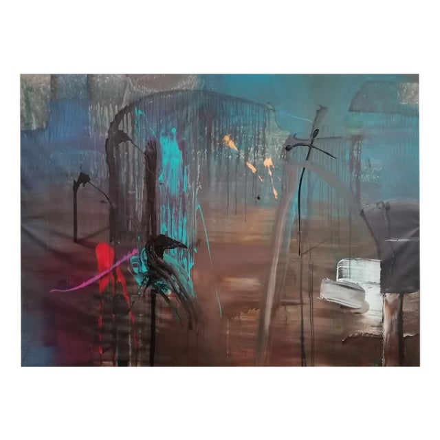 Stefano Mazzolini, Corchi, 2023, Acrylic & Oil on Canvas For Sale