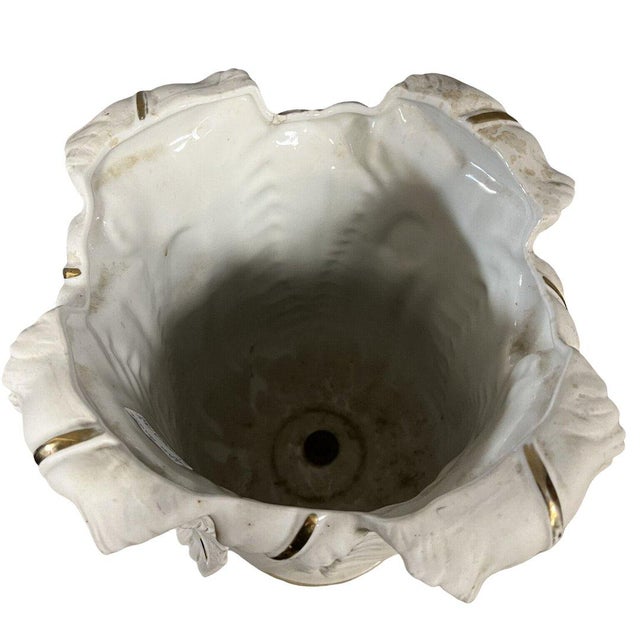 Large Art Deco Les Algues Vase by Albert Laurent Limoges, 1960s For Sale - Image 7 of 9