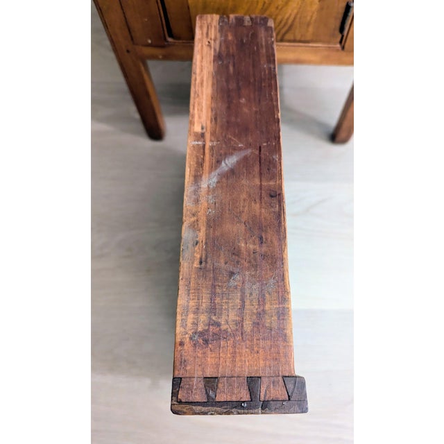 Early 19th Century Primitive Washstand Commode Side Table For Sale - Image 13 of 14