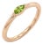 Natural Peridot Marquise Solitaire Ring | East-West Set Yellow Gold Stacker | Dainty Minimalist Promise Band | August Birthday Ring Us 7 For Sale