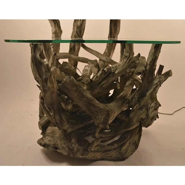 Large Driftwood Lamp Table or Floor Lamp For Sale In New York - Image 6 of 7