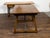 Wood French 19th Century Walnut Console Table with Trestle Base and Iron Stretchers For Sale - Image 7 of 12