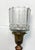 Metal Antique Ornate Early 1900's Bronze Glass Art Nouveau Electric Table Lamp Light For Sale - Image 7 of 11
