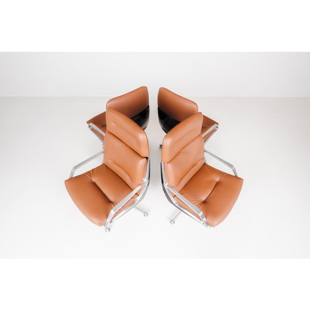 Modern High Commander Office Chair by Jorge Zalszupin for L'Atelier, Brazil, 1980s For Sale - Image 3 of 18