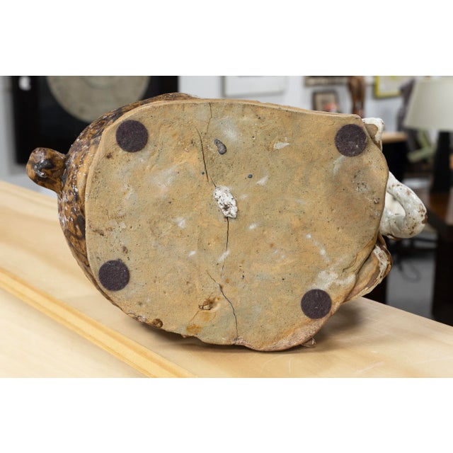 Antique Asian Ceramic - Male Figure With Dragon, C. 20th Century Collectables For Sale In Detroit - Image 6 of 9